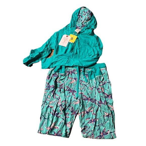 munki munki Other - Munki Munki Womens 2 Piece Long Sleeve Hooded Pajama, , Size S. BS